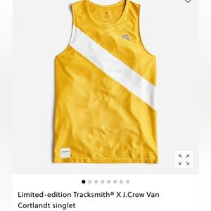 Tracksmith Van Cortland Singlet -  Limited Edition - Small in Natural/Beige -NWT